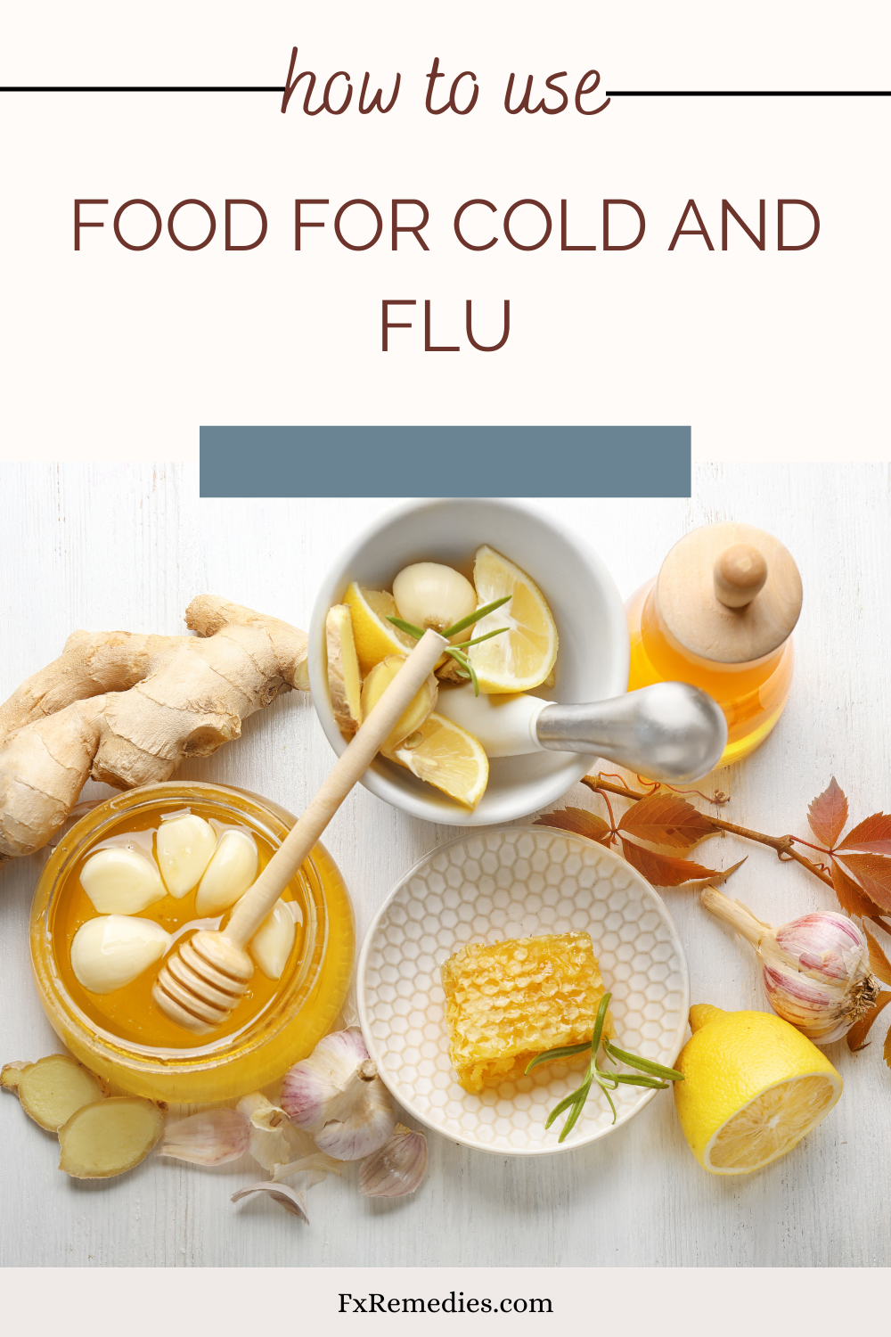 Food for cold and flu pinterest pin