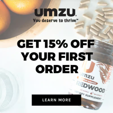 Umzu banner 15% off