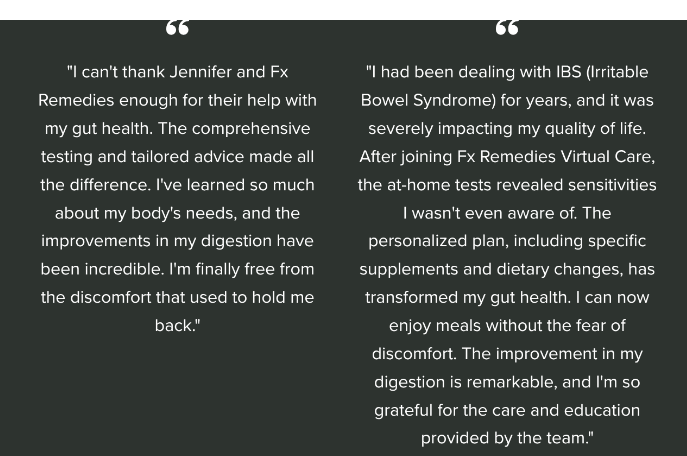 More Testimonials of Fx Remedies Virtual Care clients