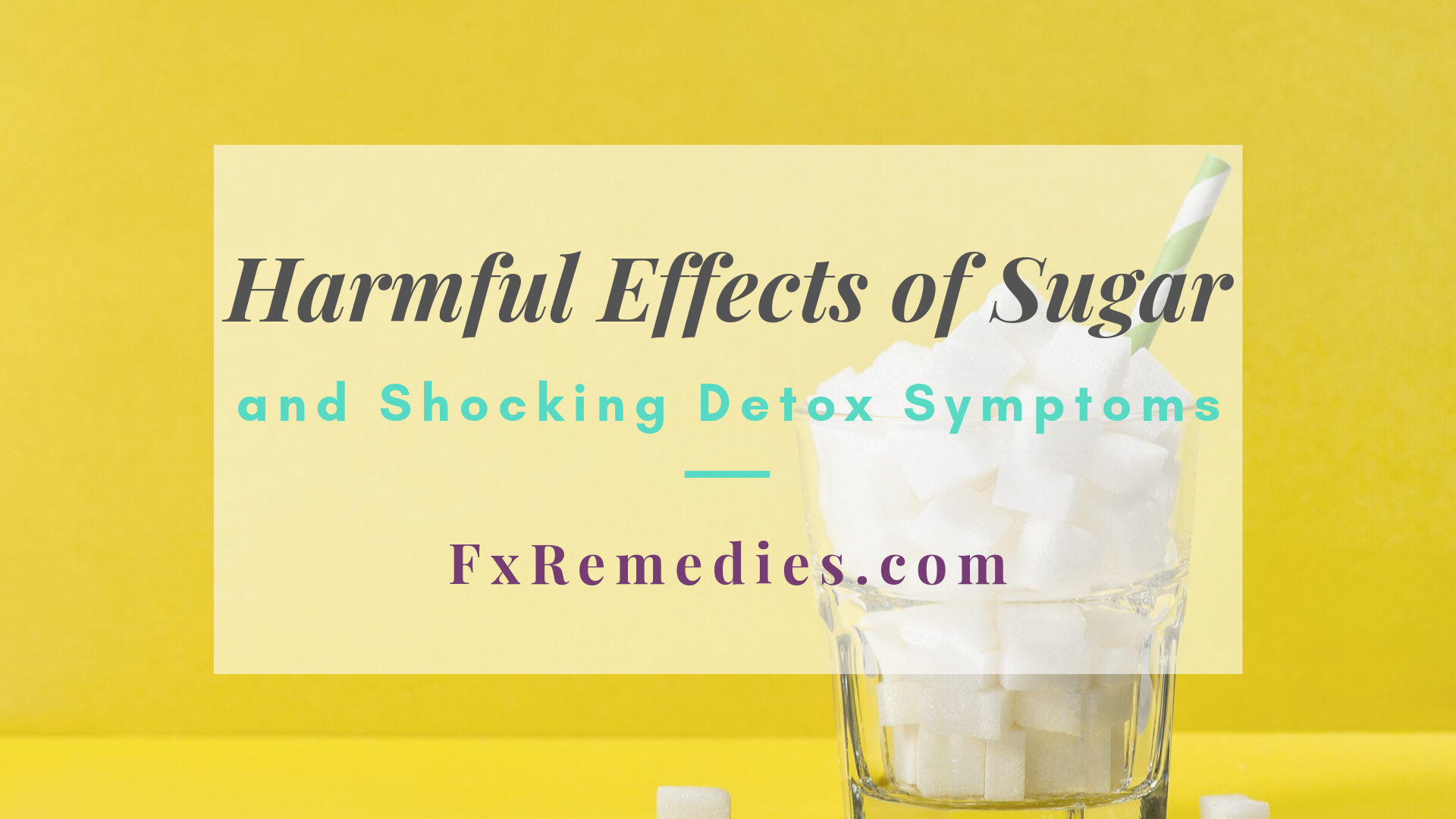 Don’t Think sugars bad for you? The harmful effects of sugar can be surprising for many.
